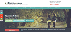 Desktop Screenshot of disorders.org